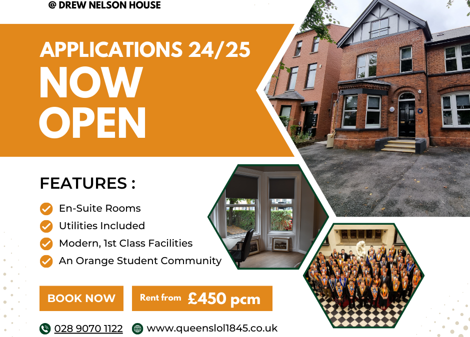 Applications now open to Drew Nelson House for 2024/2025